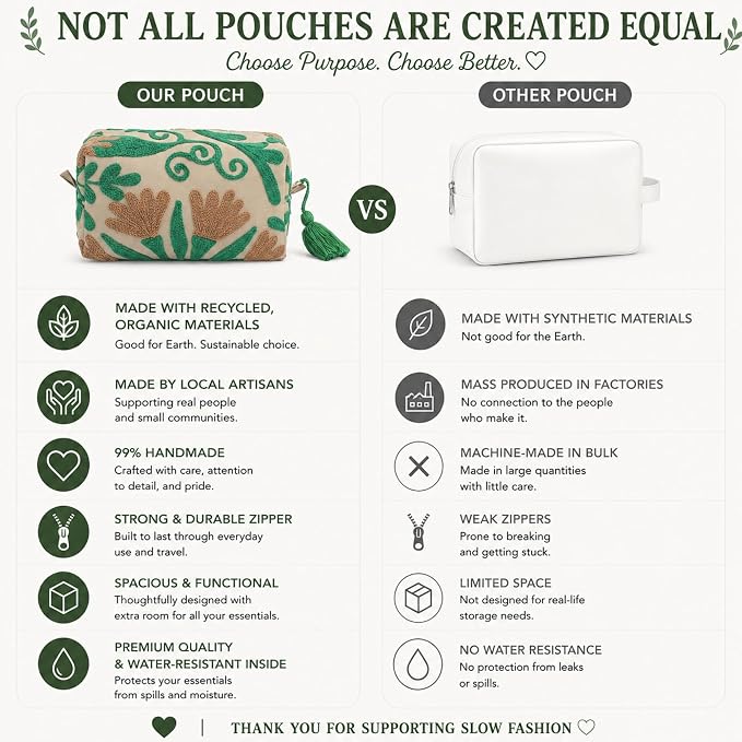 Huar Travel Makeup Bag- Large Capacity Cosmetic Bags for Women - Water Resistance Lining Portable Pouch & Open Toiletry Bag - Perfect Girls Makeup Organizer for Travel Essentials (Beige) - Image 4