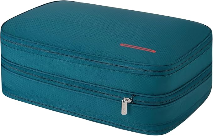 BeeNesting 15L Compression Packing Cubes for Travel, 4-Layer Luggage Organizer with Shoe Compartment & Wet Dry Separation, Expandable Space Saver Travel Bag for Suitcase and Backpack by BeeNesting