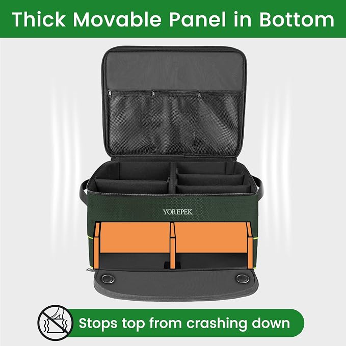 YOREPEK 2 Layer Golf Trunk Organizer, Golf Gifts for Men with Separate Ventilated Compartment for 2 Pair Shoes, Waterproof Car Trunk Locker for Balls, Tees, Clothes, Gloves, Gifts for Golfers - Image 6