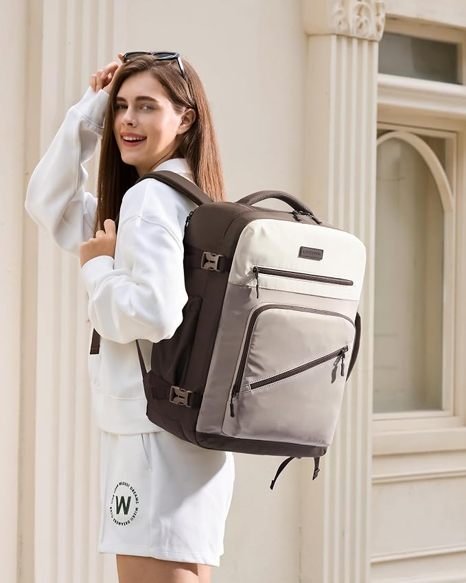 LOVEVOOK 50L Travel Backpack for Women Men, Airline Approved Carry On Luggage, Multi-Pocket TSA Personal Item Bag fits 17 Inch Laptop, Waterproof Weekender Overnight Suitcase Travel Essentials - Image 2