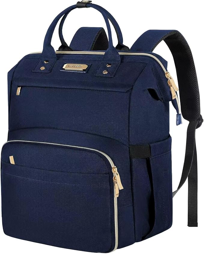 Lunch Bag Backpack, Insulated Cooler Backpack Lunch Box Laptop Backpack for Women Men Fits 15.6 Inch Laptop Blue by JCDOBEST