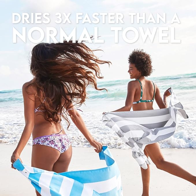Dock & Bay Beach Towel - Quick Dry, Sand Free - Compact, Lightweight - 100% Recycled - Includes Bag - Cabana Light - Lombok Lilac - Large (160x90cm, 63x35) - Image 6