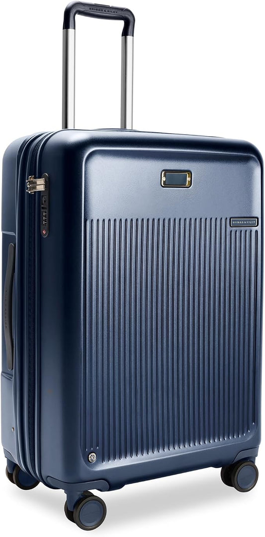 Briggs & Riley 21" Global Carry On Expandable Spinner - Luggage for Travel, Suitcases with Wheels, Hardside Rolling Bag for Men & Women, Self-Repairing Zipper - Sympatico Collection, Navy by Unknown