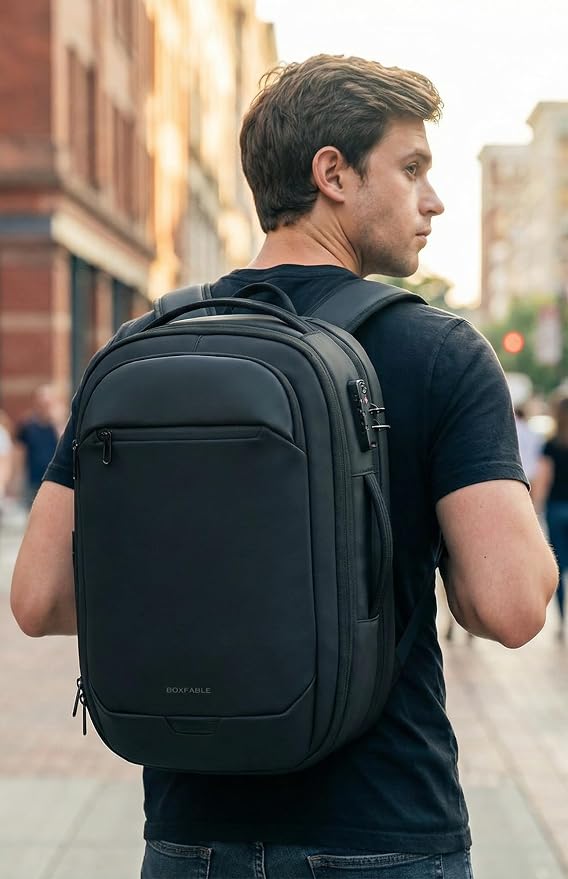 Vacuum Seal Travel Backpack 45L with Pump, Expandable Carry On Backpack with Air Compression System, Water Resistant TSA Lock, Fits 16" Laptop for Travel - Image 2