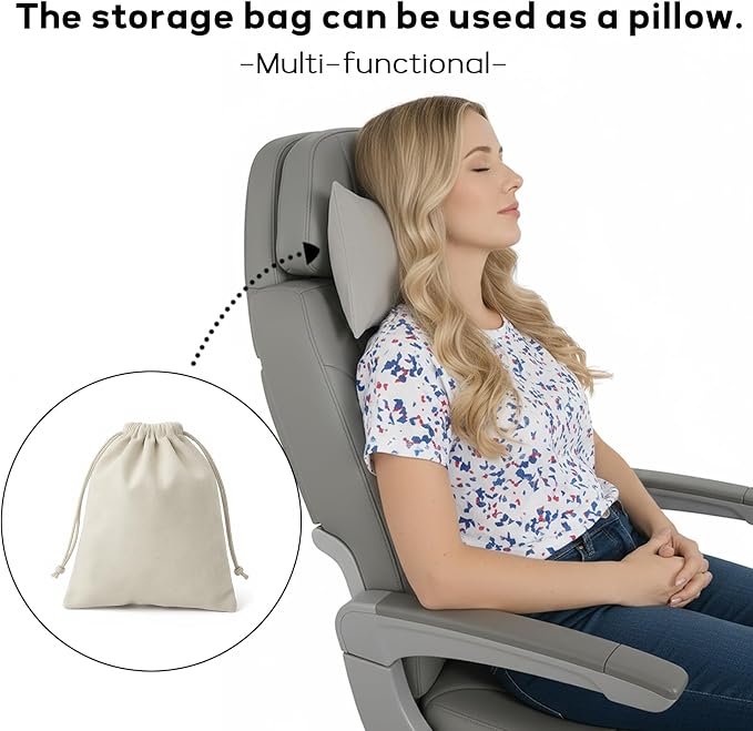 Travel Blanket Airplane - Ultra Soft & Lightweight Knit Design Compact Airplane Blanket,53x72 Inch,Stylish Travel Shawl Wraps for Flights,Office,Home Use,Travel Essentials & Gifts - Image 3