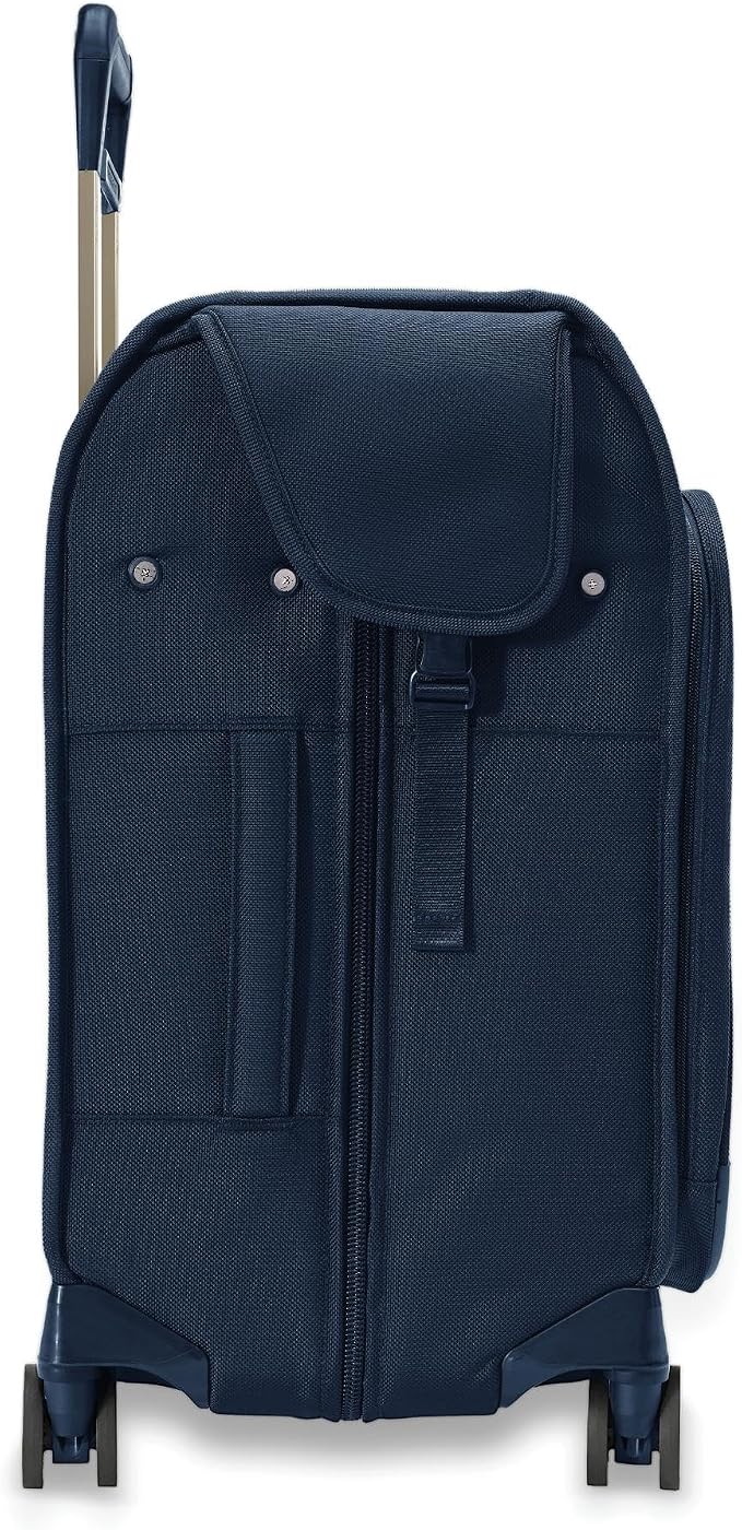 Briggs & Riley Deluxe Wardrobe Spinner - Checked Luggage for Travel, Suitcases with Wheels, Softside Rolling Bag for Men & Women, Built in Hook for Clothes - Baseline Collection, Navy - Image 8