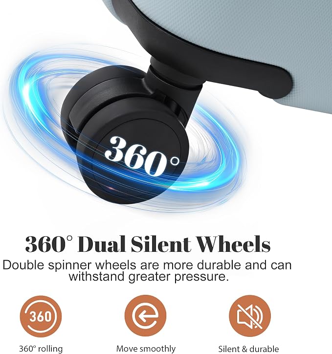 6 Pcs ABS Hardshell Luggage Set Spinner Wheel Suitcase Suitcase - Image 2