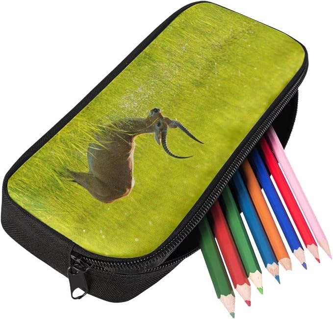 Girls Boys School Backpack with Lunch Box Pencil Case Comfy Padded Lightweight Lechwe Backpack Set Kids Cute Bookbag Insulated Lunch Bag Student Large Capacity Daypack 17 Inch - Image 5