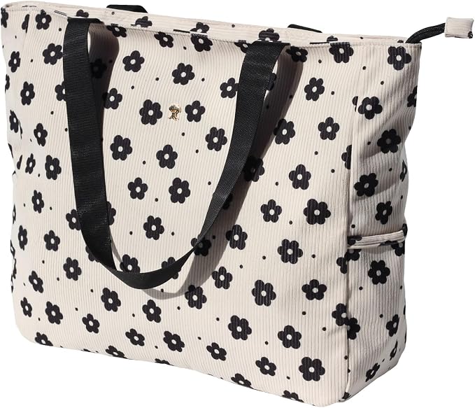 ESVAN LARGE BEACH BAG Water Resistant Lightweight 20 inch Women Oversize Tote Bag for Gym Beach Travel Pool Yoga Nurse - Image 4