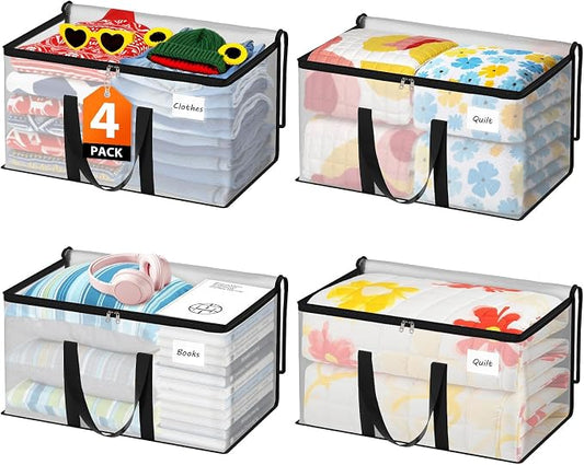 Fab totes Moving Bags Extra Heavy Duty Oversized Storage Bags with Reinforced Handle and Double Zippers,Moving Supplies Totes for Storage Packing Dorm Room Essentials Alternative to Moving Boxes by Fabtotes