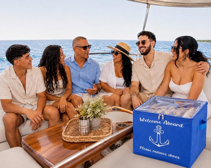 Premium Marine Shoe Storage Box for Yacht & Boat Owners – Luxury Waterproof Boat Shoe Organizer with Clear Top, Keeps Deck Clean & Interior Protected - Image 8