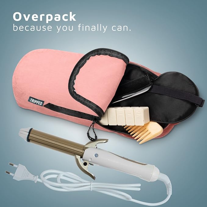 Toiletry Bag Kit 3 Piece Set: Hanging Travel Toiletry Bag + 311 TSA Cosmetic Liquid Bag + Accessory Organizer Pouch - Image 8
