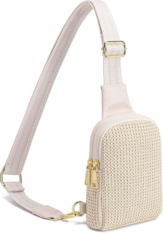 INICAT Straw Crossbody Bags Beach Gifts Small Sling Bag Summer Vacation Essentials Hawaiian Accessories Rattan Purses Women