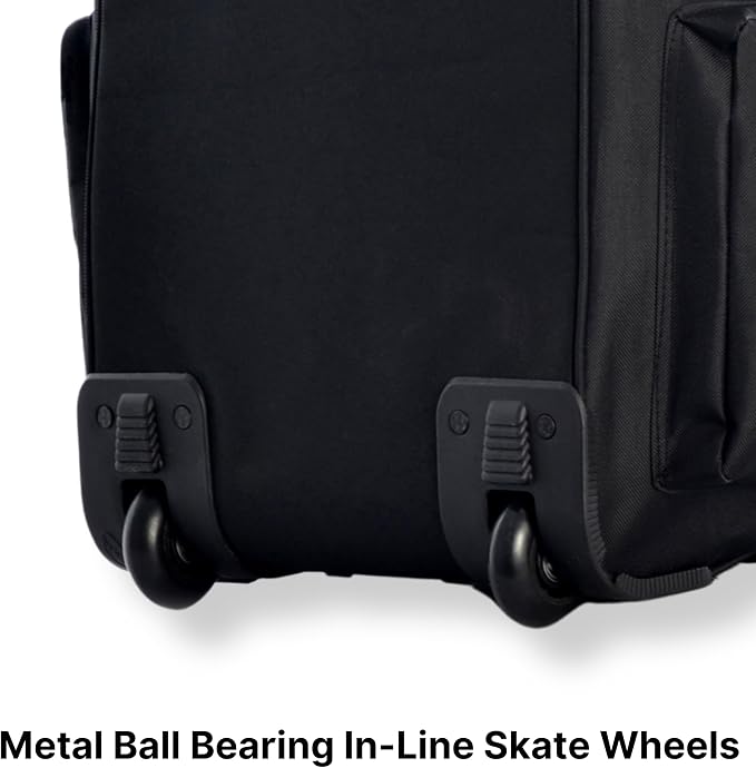 Olympia U.S.A. 22 inch Carry On 8 Pockets Wheeled Rolling Duffel Bag Water Resistant Luggage Lightweight Travel Suitcase with Retractable Handle - Image 6