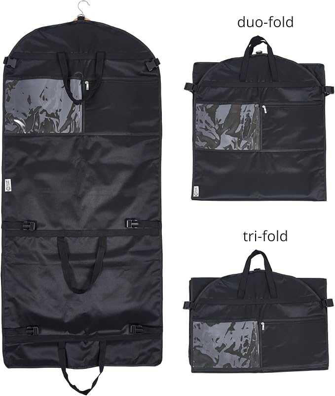 Premium Waterproof Hanging Garment Bag - 52 inch Clothes Bag with Gusset, 4 Pockets, Accessory Pouch & Side Zip for Dance Costumes, Skating, Theatre, Beauty Pageants, Cheer & More. - Image 5