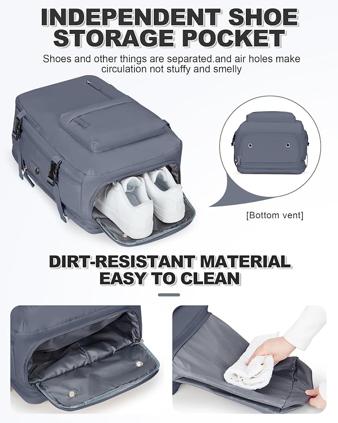 VGCUB Vacuum Backpack Travel with Pump, Vacuum Seal Compression Bags Laptop Backpack Personal Item - Image 6