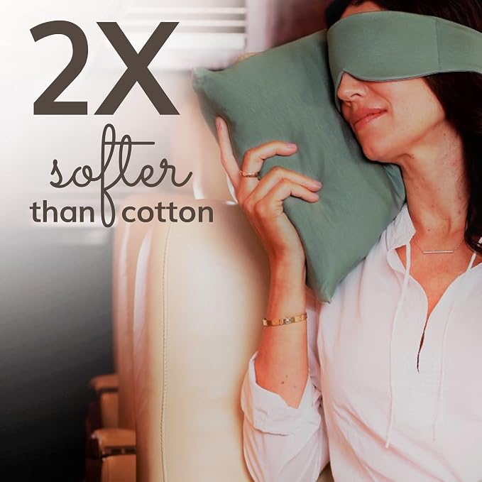 Happyluxe Travel Pillow for Long Flights - Soft, Small, Alternative to Down and Memory Foam. 17 x 13in - Made in the USA, Sage Green Airplane Pillow for Adults Sleeping, Camping or Nap - Image 5