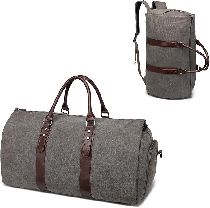 seyfocnia Convertible Travel Garment Bag,Carry on Garment Duffel Bag for Men Women - 2 in 1 Hanging Suitcase Suit Business Travel Bag by Seyfocnia