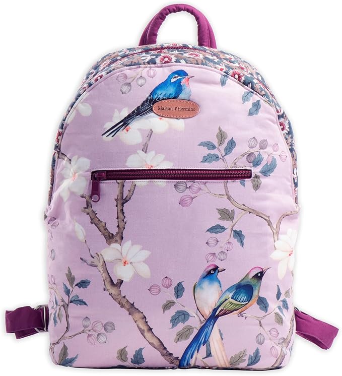 Maison d' Hermine Backpack for Women Men Cotton Shoulder Multipurpose Rucksack with Small Pouch Lightweight Multi Pocket Bag for Travel Work Beach Perfect for Spring Summer (Osaka) by MaisondHermine