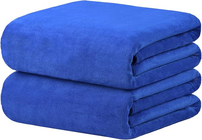 JML Microfiber Bath Sheet Towels, 2 Pack, 40" x 80", Extra Large Bath Towel for Adult,Super Absorbent, Fast Drying, Soft for Body, Shower,Sauna,Yoga,Sport, Fitness,Gym, Dark Blue - Image 2