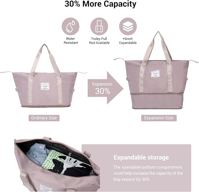 Travelhouse Hardside 3-piece Luggage Set, PC suitcases with Spinner Wheel | Double Spinner Wheels,TSA Lock, Underseat Waterproof Duffel Bag - Image 4