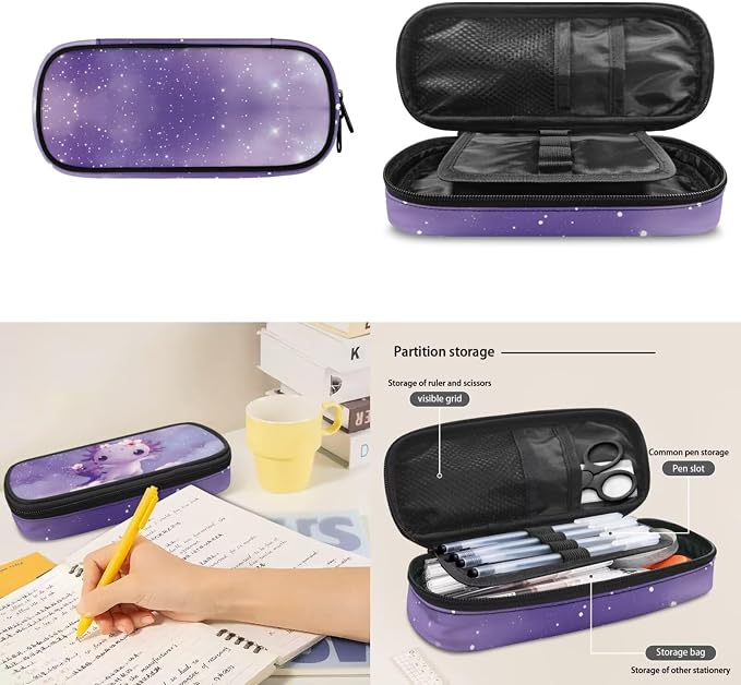 Axolotl Girls Backpacks for Elementary School Cute Bookbag for Kids 3 Pcs School Bag Set with Lunch Box and Pencil Bag Aesthetic School Supplies - Image 6