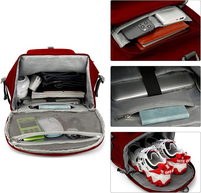 Kalesi Gym Duffle Bag Backpack 4-Way Waterproof with Shoes Compartment for travel Sport Hiking laptop - Image 6