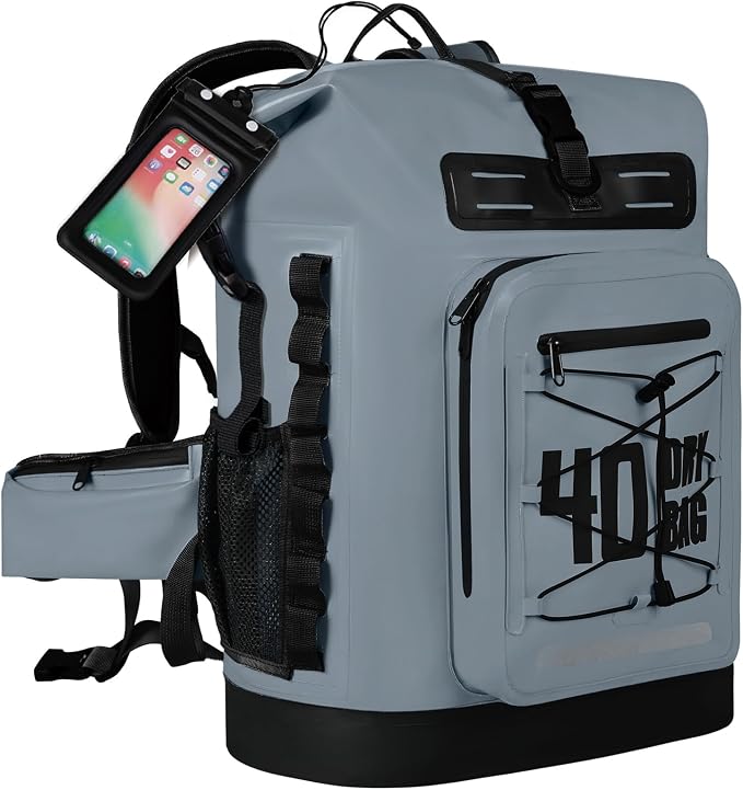 MORXPLOR Dry Bag Waterproof,5L/10L/20L/30L/40L/55L Roll Top Dry Bag Backpack with WaterProof Phone Case for Swim,Kayak by MORXPLOR