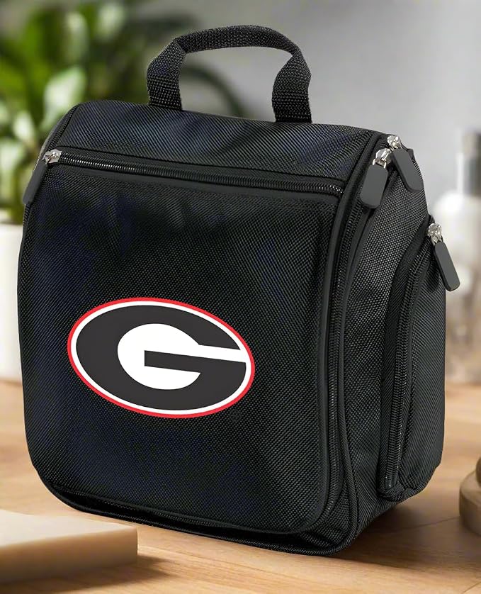 Broad Bay University of Georgia Toiletry Bags or Hanging Travel Shaving Kits (Multi Color - Black) - Image 3