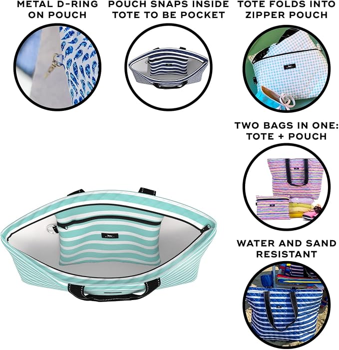 SCOUT Plus 1 Foldable Travel Bag, 2 Bags in 1, Tote Folds into Zipper Pouch - Image 4