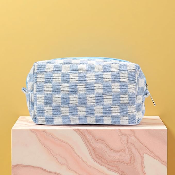 24 PACK Makeup Bags-Bulk Graduation Gifts Bridesmaid Proposal Gifts Makeup Pouch for Wedding Party Favors Bachelorette Party Decorations Toiletry Organizer Bag Cosmetic Case Mon Teacher Gift (Blue) - Image 3