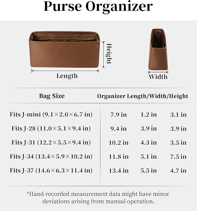 Purse Organizer Insert for Jypsiere 28, Lightweight & Soft Satin Bag Insert with Pockets for Women, Ideal for Travel, Shopping, and Daily Use, Multicolor Options(Gold, J-28) - Image 7
