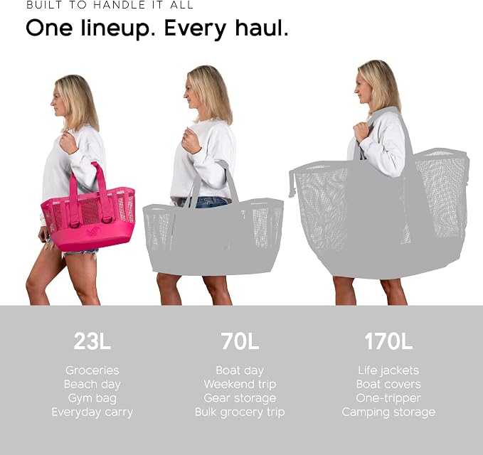 MISSION Boat Gear CASSI Heavy-Duty Outdoor Tote and Waterproof Marine-Grade Mesh Boat Bags - Image 8