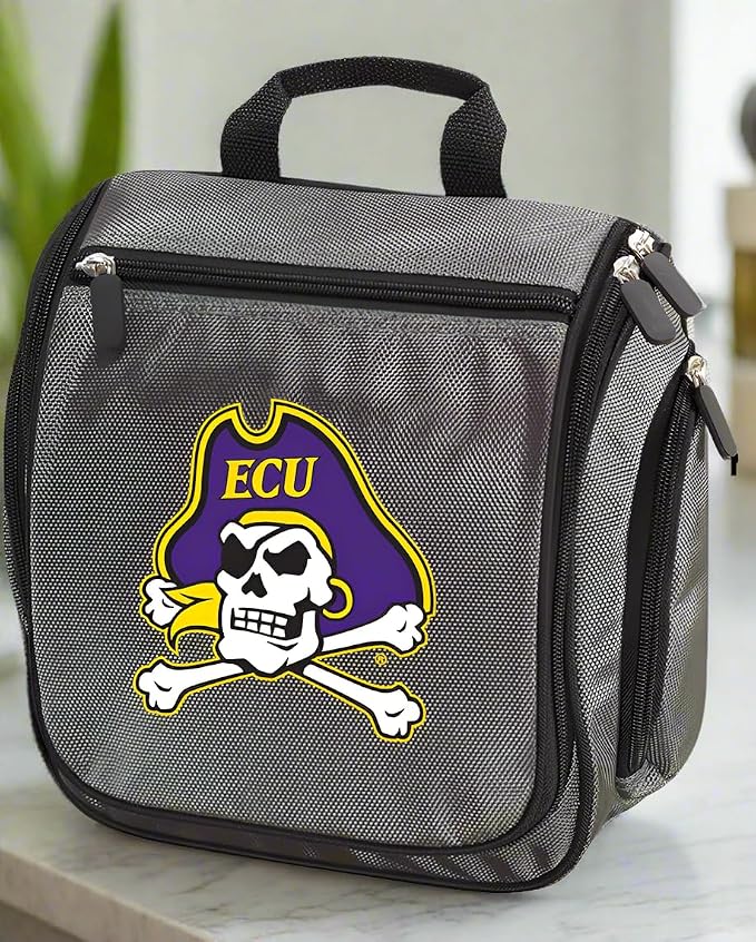 Broad Bay East Carolina University Toiletry Bags Or Hanging ECU Shaving Kits (Gray) - Image 3