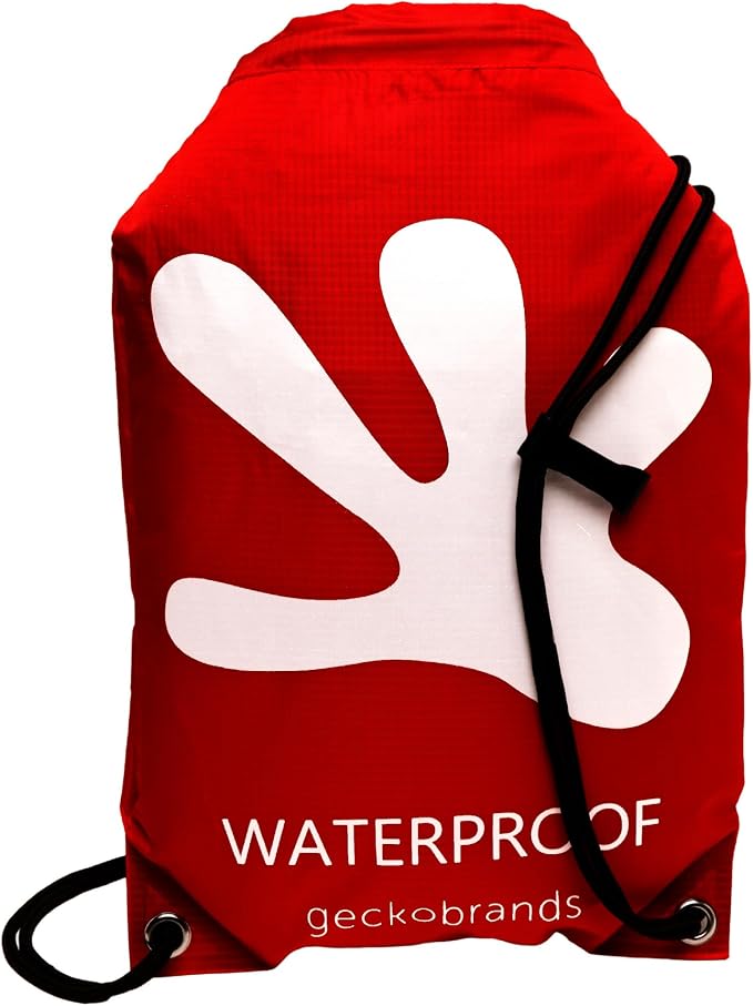 geckobrands Embark 10L Drawstring Backpack – Waterproof, Lightweight Dry Bag for Beach, Hiking, and Light Water Activities by geckobrands