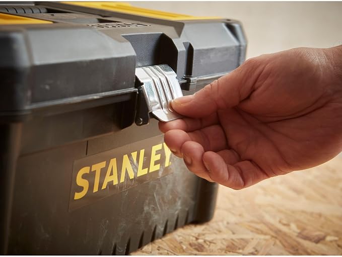 STANLEY Essential Tool Box (16in), Durable Storage Solution with Removable Tote Tray and Organisers, for Parts and Tools Storage, STST1-75518 - Image 15