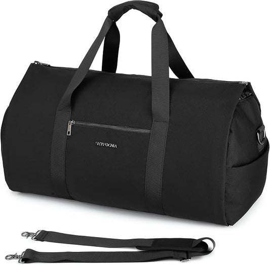 seyfocnia Convertible Carry on Garment Bag for Women, Garment Bags for Travel with Shoe Pouch 2 in 1 Hanging Suitcase Suit Bag for Women Travel Duffle Bag Garment Bag by Seyfocnia