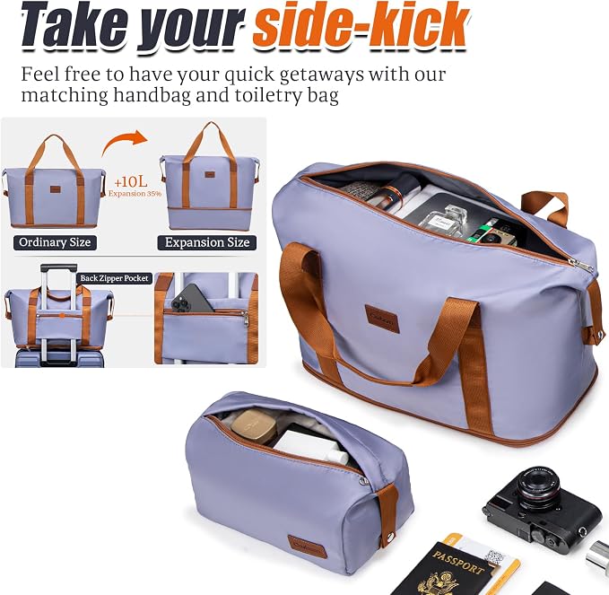 Cosbarn Luggage Sets 5 Piece Suitcases with Wheels, Suitcase Set ABS Hard Case Luggage with Spinner Wheels Durable Travel Luggage - Image 7