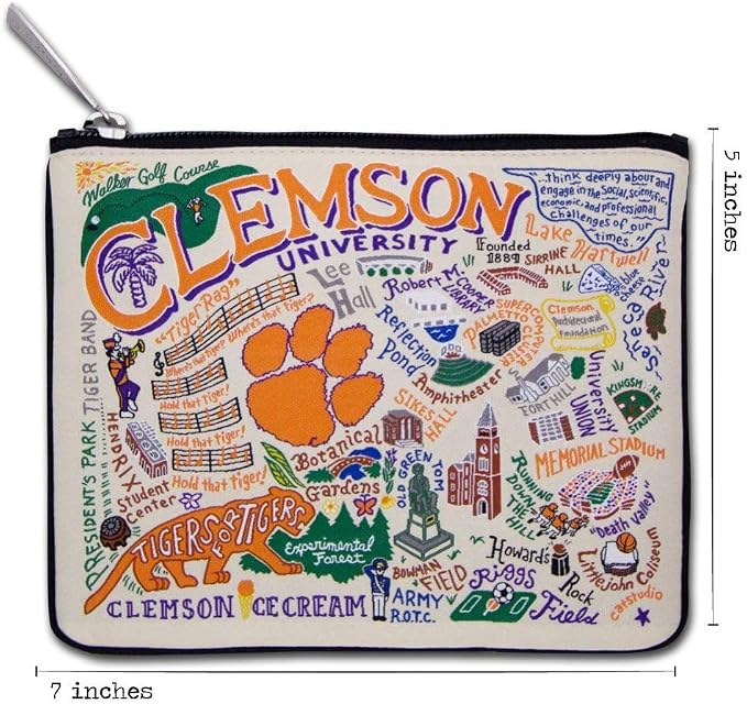 Catstudio Zipper Pouch, Clemson University Travel Toiletry Bag, 5 x 7, Ideal Makeup Bag, Dog Treat Pouch, or Purse to Organize Supplies for Grads & Alumni - Image 4