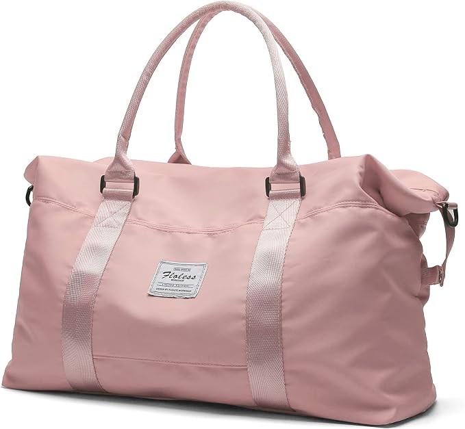Travel Duffel Bag, Carry On Overnight Weekender Bags for Women | Travel Bag with Wet Pocket & Trolley Sleeve, For Spirit Airlines 18x14x8 Personal Item Bag by HYC00