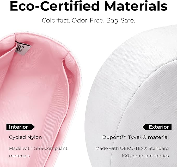 Purse Organizer Insert Compatible with CELINE Teen Lulu | Handcrafted DuPont™ Tyvek®, Precision 1:1 Custom Fit, Rose Sakura, Keep Bag Clean & Protected for Travel & Commute - Image 6