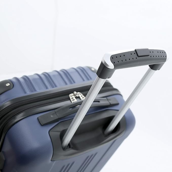 Travelers Club Midtown Hardside 4-Piece Luggage Travel Set, Navy Blue - Image 11