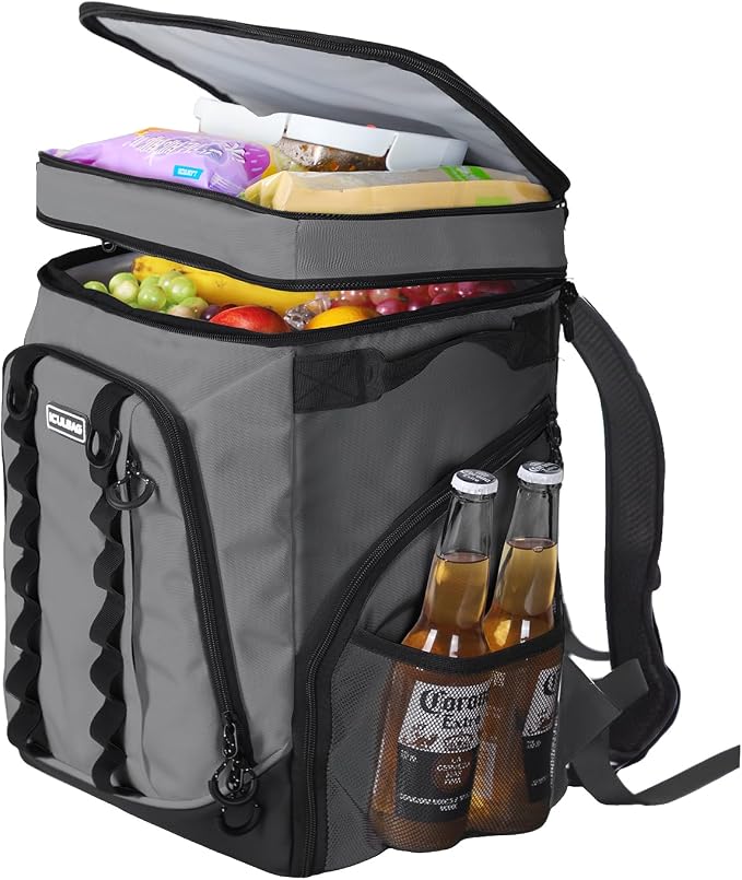Beach Cooler Backpack for Men 36cans Insulated Backpack Cooler Lunch Bag for Women Camping Hiking Picnic Travel for 18 Hours Cooling 30L by iculbag