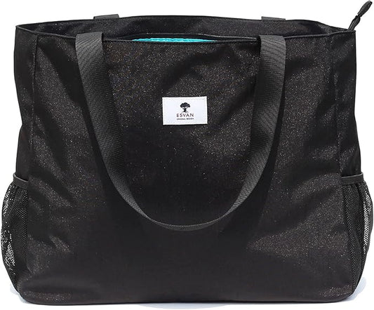 ESVAN LARGE BEACH BAG Water Resistant Lightweight 20 inch Women Oversize Tote Bag for Gym Beach Travel Pool Yoga Nurse by ESVAN