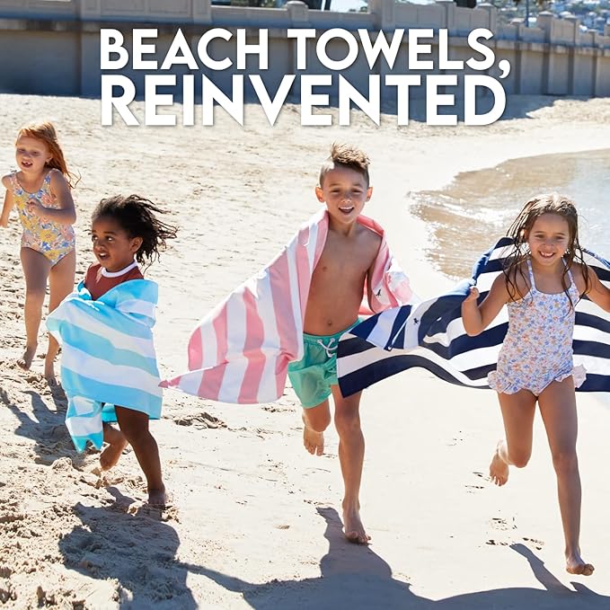 Dock & Bay Beach Towel - Quick Dry, Sand Free - Compact, Lightweight - 100% Recycled - Includes Bag - Cabana - Whitsunday Blue, Medium (130x70cm, 51x27) - Image 5