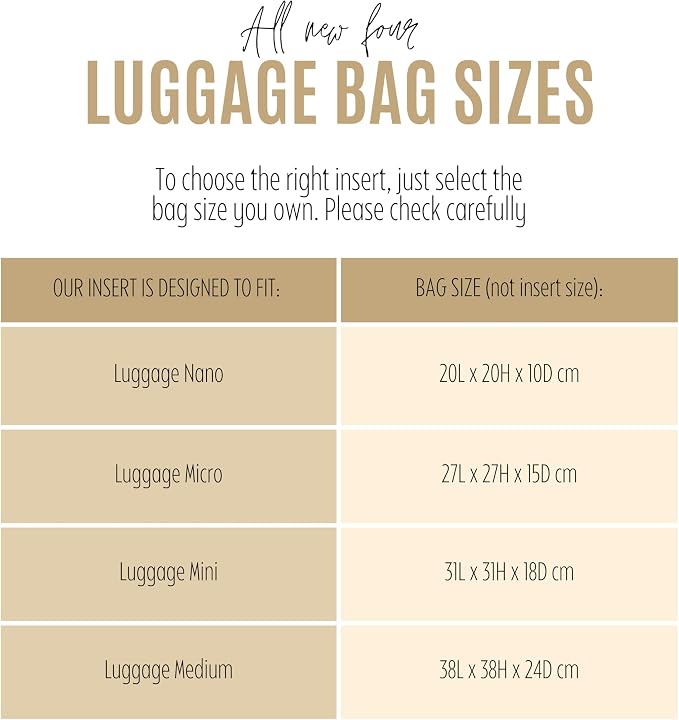 Divitize Premium Purse Organizer compatible with Luggage Nano/Micro/Mini/Medium Bag Insert — Gold Zip Perfect Fit, Durable Quality Felt, Full Coverage, 24+ Shades (For Medium Luggage, Violet) - Image 2