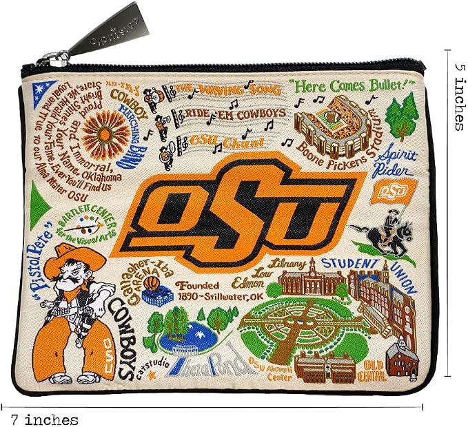 Catstudio Zipper Pouch, Oklahoma State University Travel Toiletry Bag, 5 x 7, Ideal Makeup Bag, Dog Treat Pouch, or Purse to Organize Supplies for Grads & Alumni - Image 4