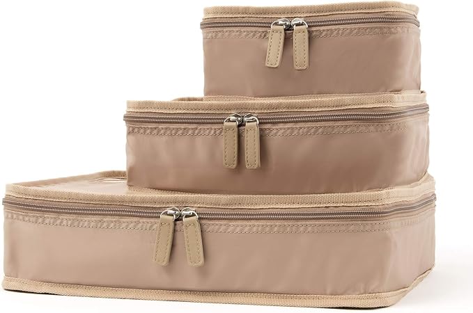 Travelpro Essentials-Packing Cubes, Khaki, 3-Pack (S/M/L) - Image 2