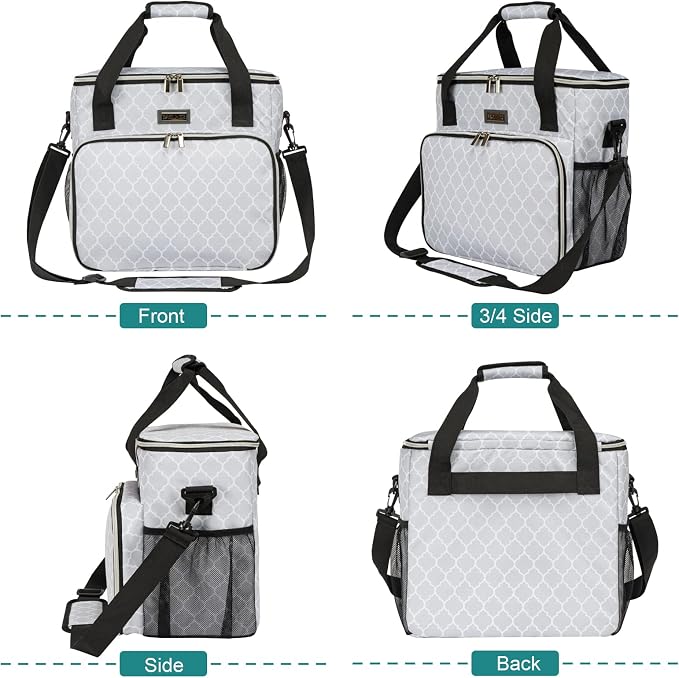 BAGLHER Dog Travel Bag, Pet Travel Bag (ALL Pet Travel Supplies), With 2 Pet Food Containers and 2 Collapsible Silicone Bowls; Essential Kits for Pet Travel DLwhite - Image 2