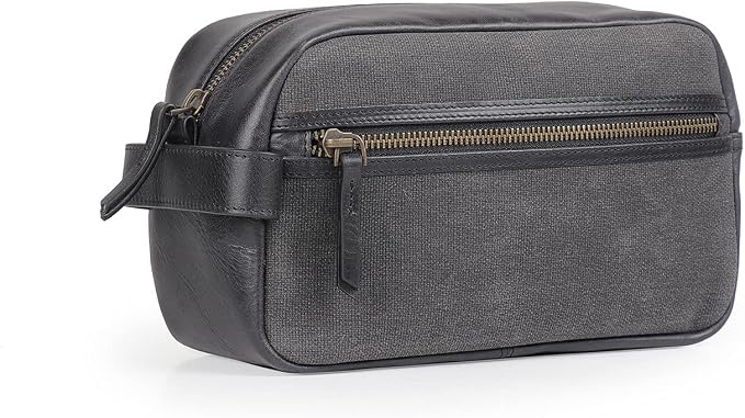 Londo Genuine Leather Travel Toiletry Bag – Makeup, Shaving Organizer, Dopp Kit for Men & Women, Durable & Stylish Travel Accessory by Londo
